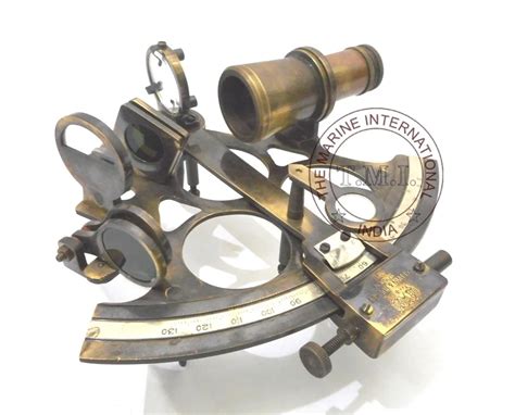 1917 kelvin and hughes antique nautical brass sextant ~ collectible marine navigational sextant