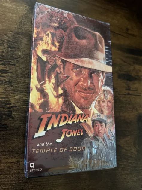 Indiana Jones And The Temple Of Doom Vhs Open Original Seal Watermarks