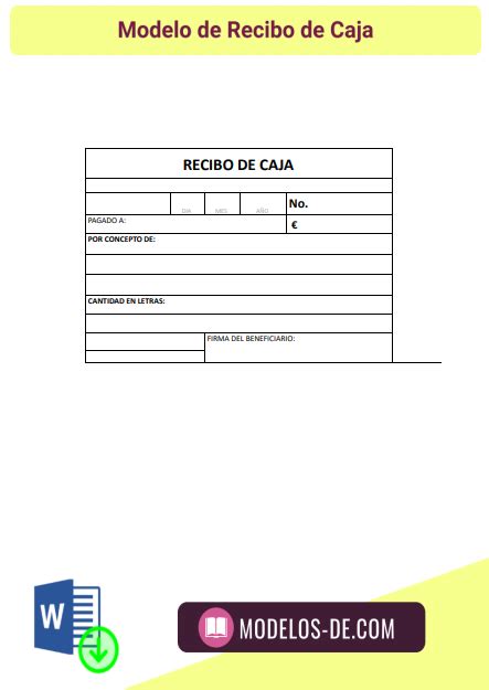 Recibo De Caja En Excel Xlsx Recibo De Caja Fecha 2 1 2021 Pagado A