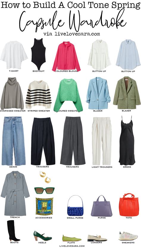 How To Build A Spring Capsule Wardrobe In A Cool Tone Palette