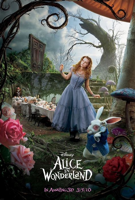 Poster Alice In Wonderland 2010 Poster Filme Alice No País Das