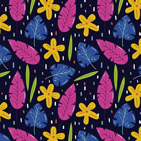 Floral summer pattern 538613 - Download Free Vectors, Clipart Graphics ...