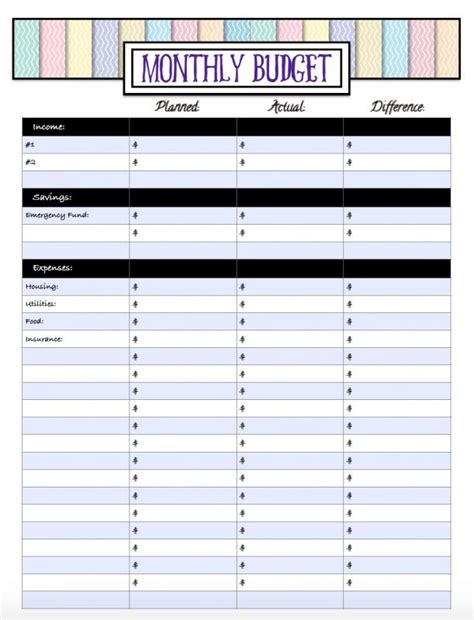 It comes with a budget overview, monthly budget tracker, budget at a glance, and a debt tracker worksheet. Free Printable Monthly Budget Worksheets | Template Business