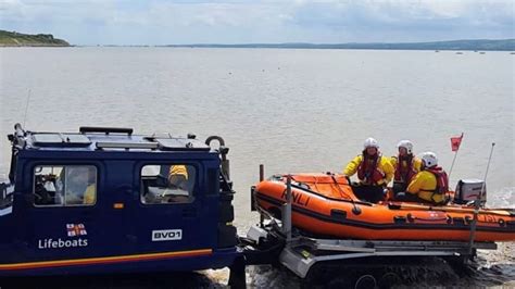 Off Duty Nurses And Lifeboat Save Cold Water Shock Swimmer Bbc News
