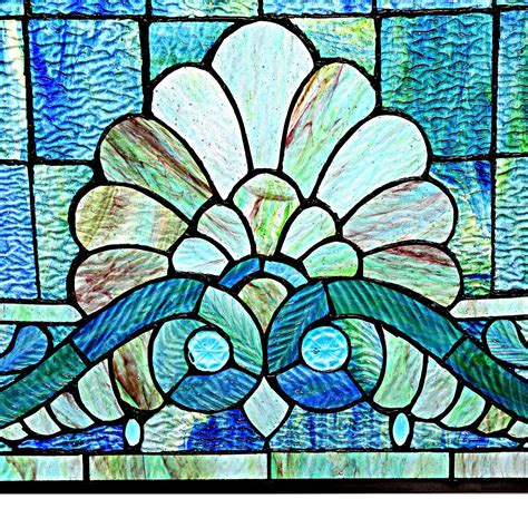 River Of Goods Swirling Shells Tiffany Style Stained Glass Fireplace Screen And Reviews Wayfair
