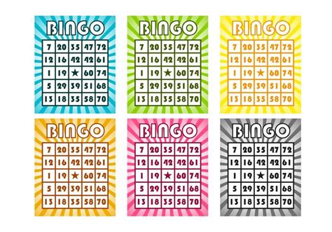 Vector De Cartões De Bingo Grátis Download Vetores E Gráficos Gratuitos
