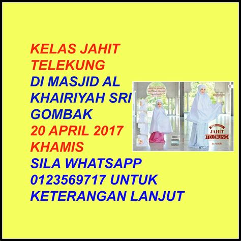 Kategori mesin jahit termurah 2021. LOVE STITCH: JADUAL KELAS JAHIT TELEKUNG DI SRI GOMBAK DAN ...
