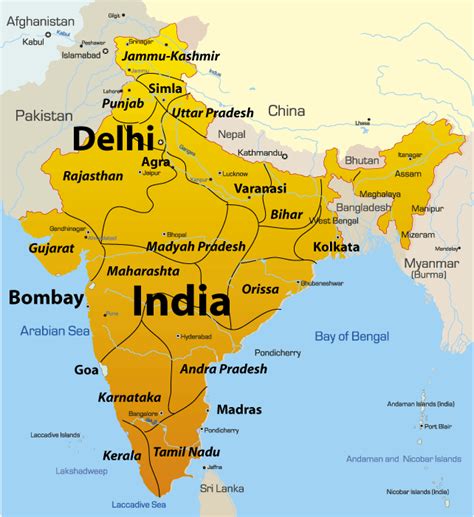 Delhi Map Showing Attractions And Accommodation