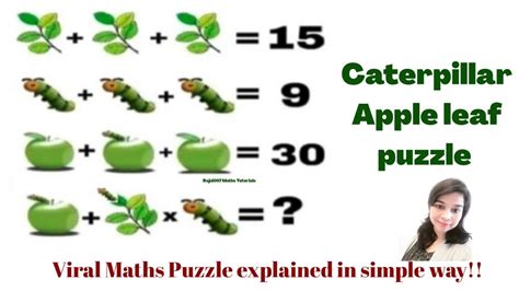 Can you solve this viral caterpillar apple leaf puzzle, which claims only a genius can solve. Apple leaf Caterpillar puzzle!! Best tricky Puzzle only ...