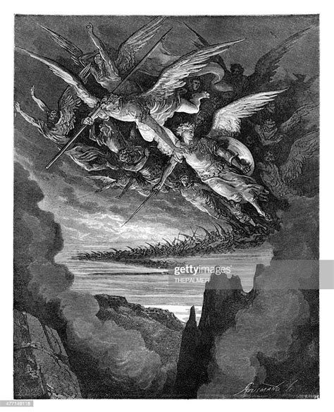 The Fallen Angels Engraving High Res Vector Graphic Getty Images