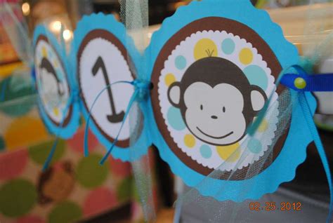 Mod Monkey Birthday Party Ideas Photo 1 Of 47 Catch My Party