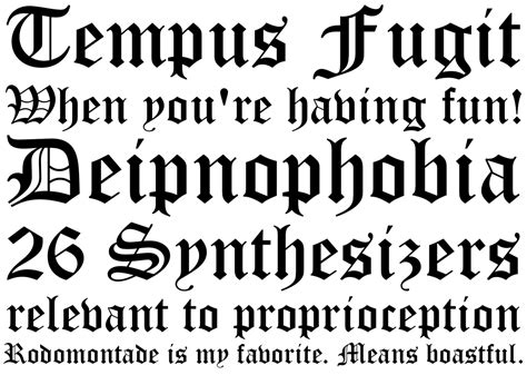 Monotype Old English Text Std Fonts