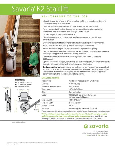 Savaria K 2 Stairlift Access Solutions Inc
