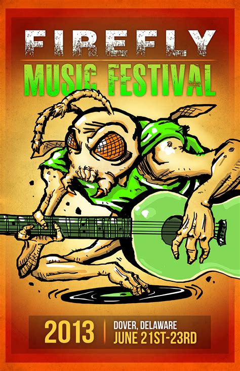Firefly Music Festival 2013 Poster Design on Behance
