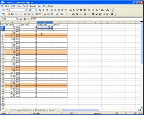 Kursy I Szkolenia Excel Czy Arkusz Kalkulacyjny Calc Openoffice My