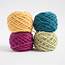 Mini Yarn Ball Set In Bold Colours  Worsted Weight Pure Wool 48