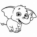 Elephant Baby Coloring Pages Little Wecoloringpage Via Tag sketch template