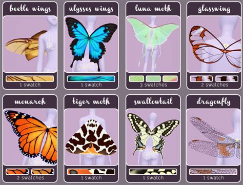 Sims 4 Top Sims Cc Moth Wings Insect Wings Los Sims 4 Mods Sims 4