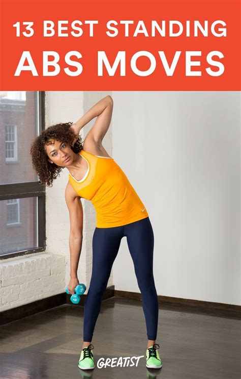 The Best Abs Exercises You Can Do Standing Up Standing Abs Standing Up Ab Workout