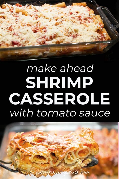 This is a great time saver for a busy holiday. Make Ahead Shrimp Casserole With Tomato Sauce - Entertaining Diva Recipes @ From House To H… in ...