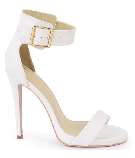 Truffle Collection White Stiletto Heels Price In India Buy Truffle