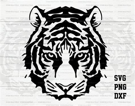 Tiger Svg Tiger Png Tiger dxf svg clipart vector Etsy België