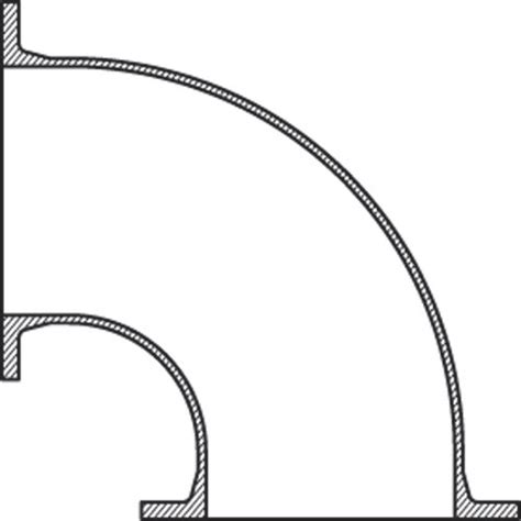 Usabluebook 2 Ductile Iron Bend 90° Flange X Flange