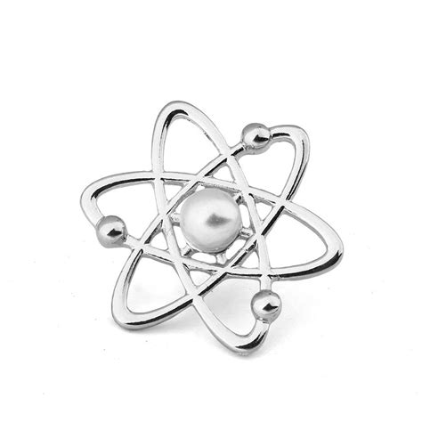 Atom Melecule Science Pin Broochthe Pearl Science Symbol Broochproton
