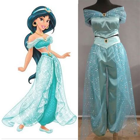 Aladdin Jasmine Princess Cosplay Costume Adult Halloween Costumes For