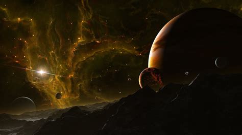 Outer Space Planets Digital Art