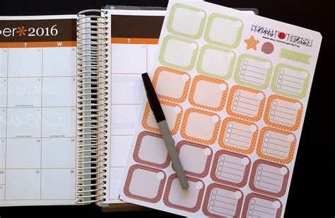 Monthly Boxes Happy Planner Available Calendar Stickers Life Planner