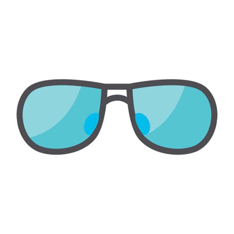 Flat Blue Sunglass Icon Transparent Png Svg Vector File