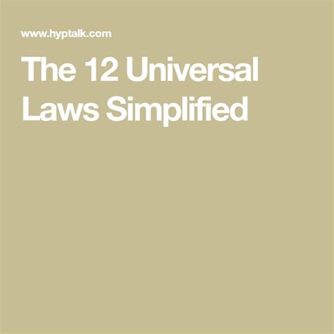 the 12 universal laws simplified universal law how the universe works