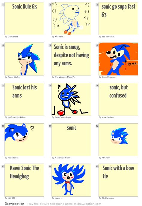 Sonic Rule 63 Drawception