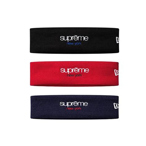 Supreme New Era® Big Logo Headband 赤 Red Blogknakjp