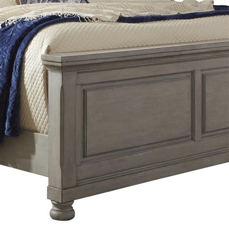Signature Design By Ashley Lettner King Panel Bed In Light Gray