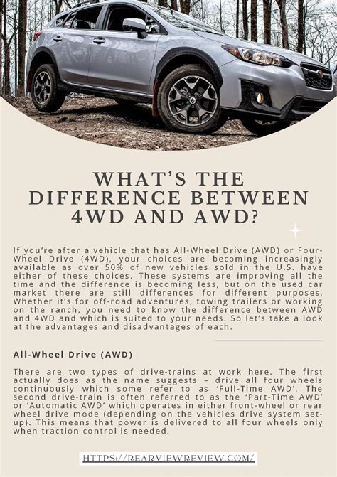 Whats The Difference Between 4wd And Awd Pdf Host