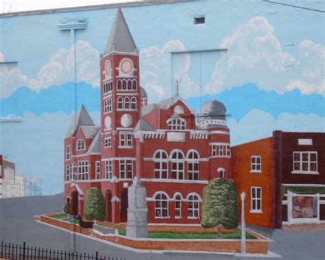 Mural Of The Old Independence County Courthouse Batesvill Flickr