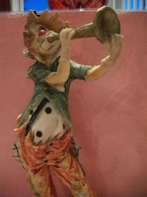 vintage hobo clown playing horn by alexlittlethings on etsy
