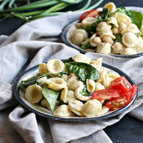 7 Ways To Use Garlic Scapes In Recipes Pasta Salad With Spinach