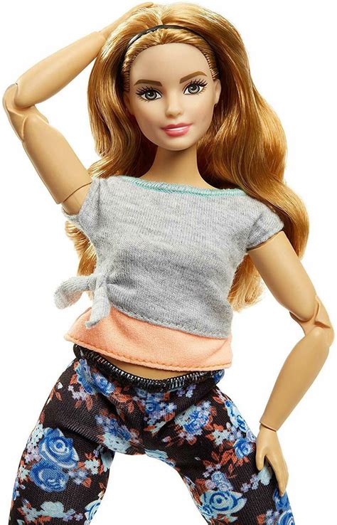 Amazon Com Barbie Made To Move Doll Curvy With Auburn Hair Toys My