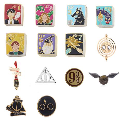 Online Customization Free Sample Metal Soft Enamel Harry Potter Pins
