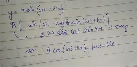 a wave y a sin wt kx on a string meets with another wave producing a node at x 0 then