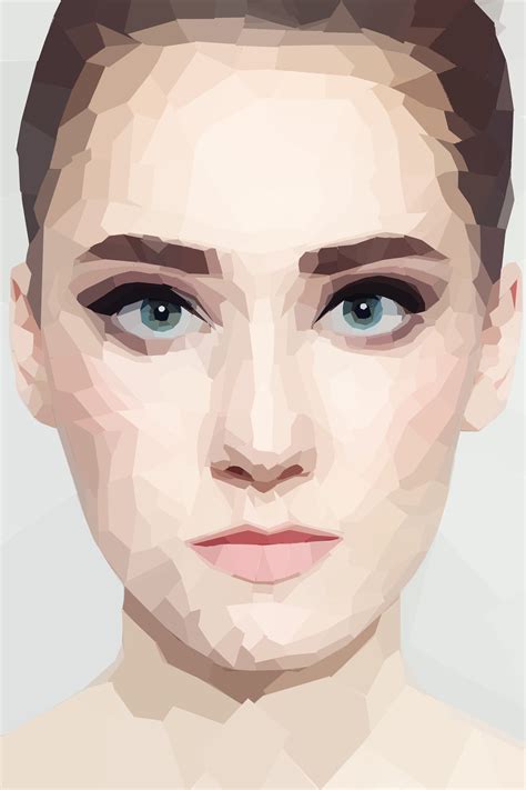 Technical Images Photoshop Distortion Geometric Low Poly Portrait