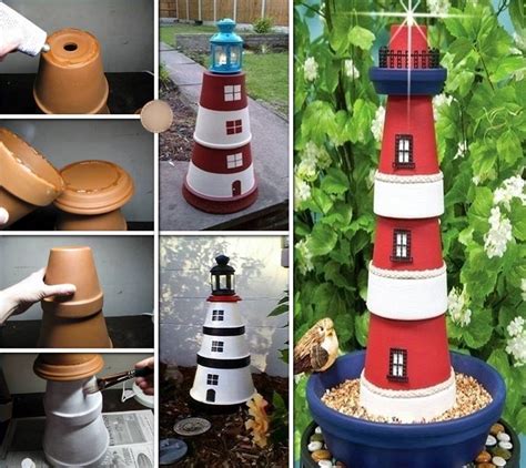 How To Make A Terra Cotta Clay Pots Lighthouse
