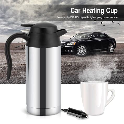 Drinks are kept at the optimum drinking temperature of 140°f (60°c) to 150°f (65°c). OTVIAP 12V 750ml Stainless Steel Electric Car Kettle ...