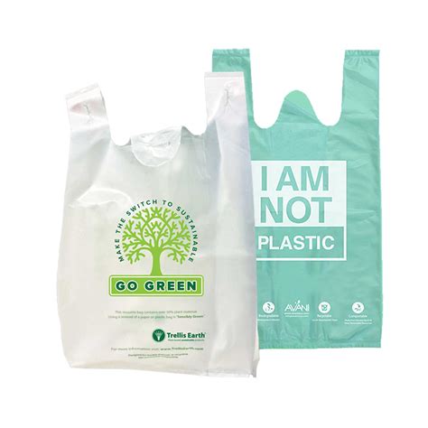 Custom Biodegradable Compost Poly Shopping Bags