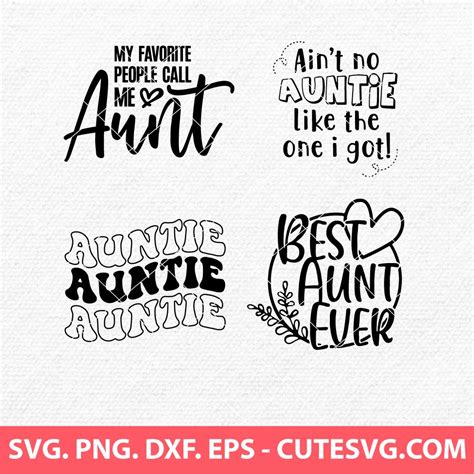 Best Aunt Ever Svg Auntie Svg Aunt Svg T For Aunt Png Dxf Eps Cutting Files For Cricut