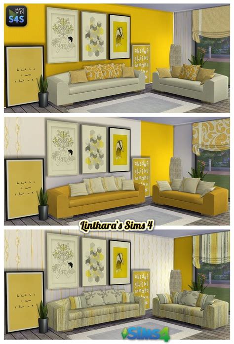 Lintharas Sims 4 Livingroom Sunny Side • Sims 4 Downloads Sims