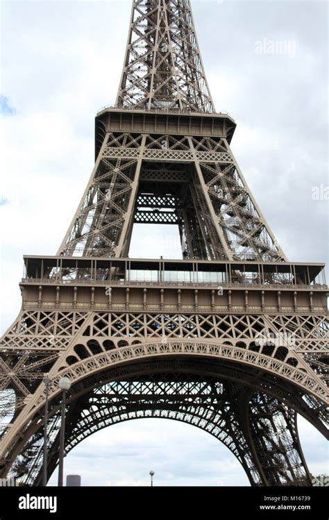 Close Up Of The Eiffel Tower Paris France Stock Photo Alamy